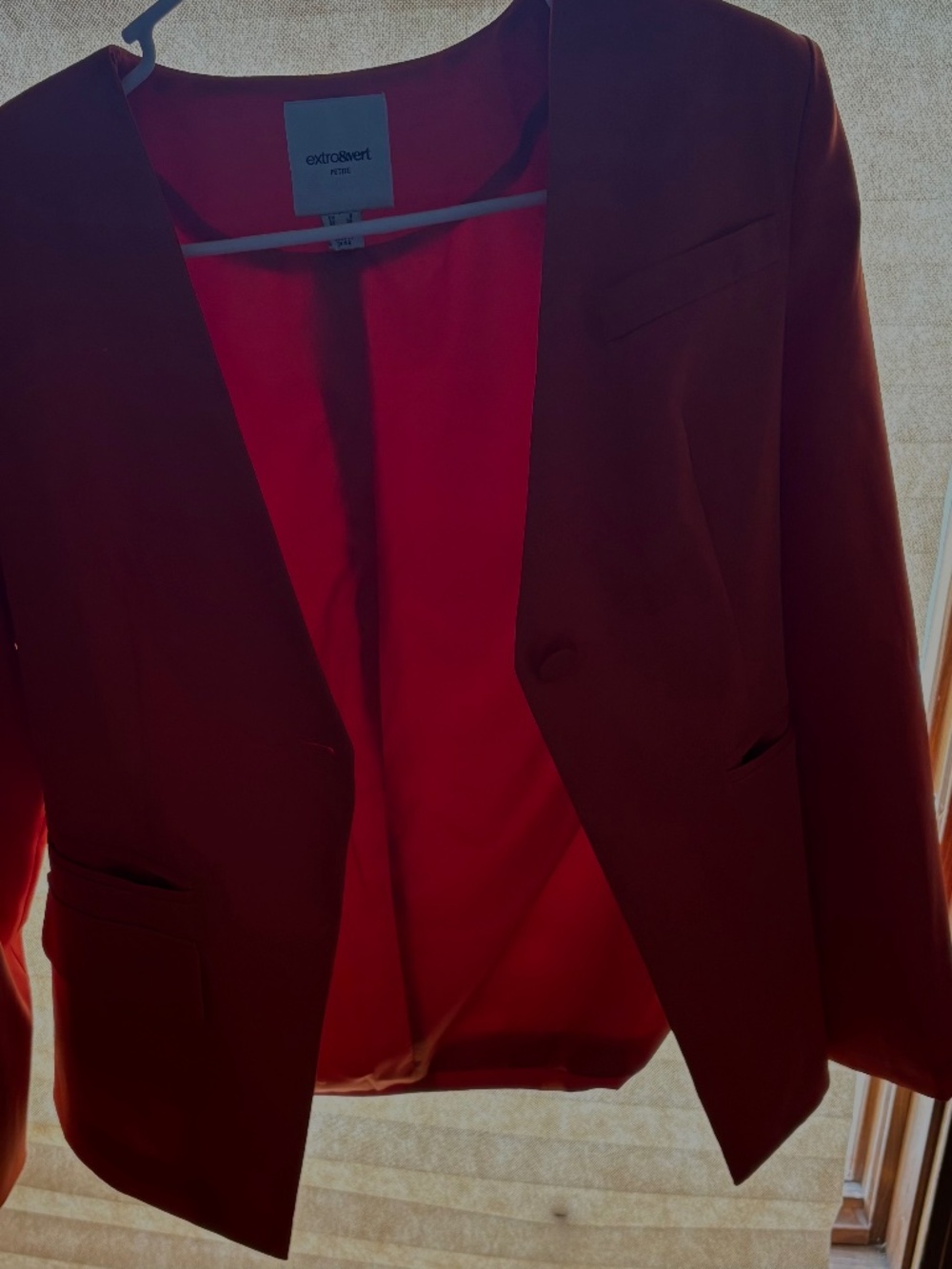 orange extro & very petite tailored blazer